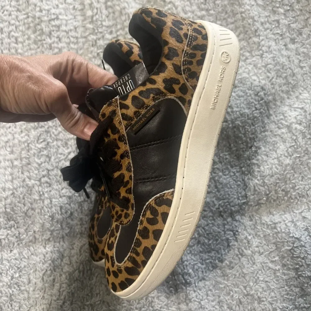 Michael Kors animal print fur leather sneakers Fashion Y2K
